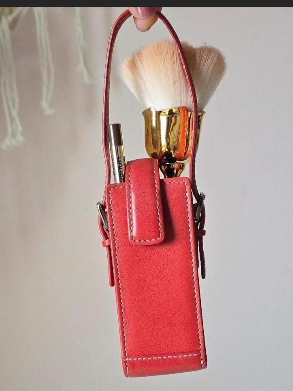 Coach Red Leather Bag Accessory - Picture 2 of 4